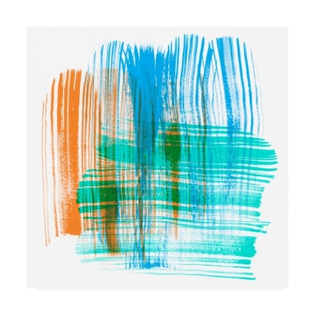 Sharon Chandler 'Color Swipe III' Canvas Art,35x35